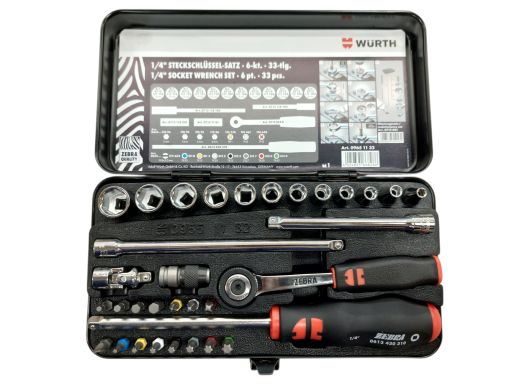 Wurth 1/4 Socket Wrench Set 