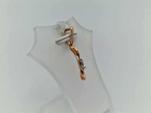 Zelta kulons ar cirkoniju, 0.86 g