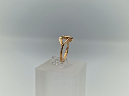 Золотое кольцо с цирконом, 1.8 г, разм. 16.5