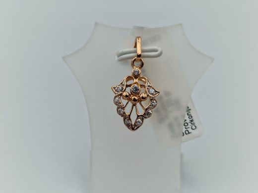 Zelta kulons ar cirkoniju, 1.33 g