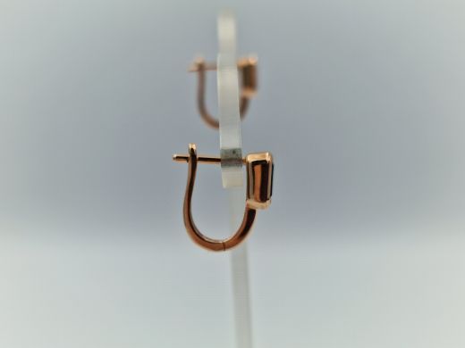 Золотые серьги с сапфиром, 2.58 г