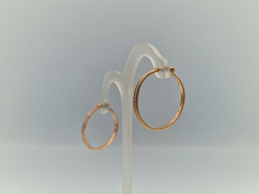 Zelta auskari ar cirkoniju, 4.82 g