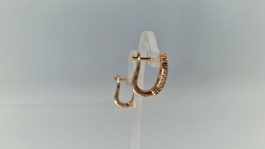 Zelta auskari ar cirkoniju, 3.86 g