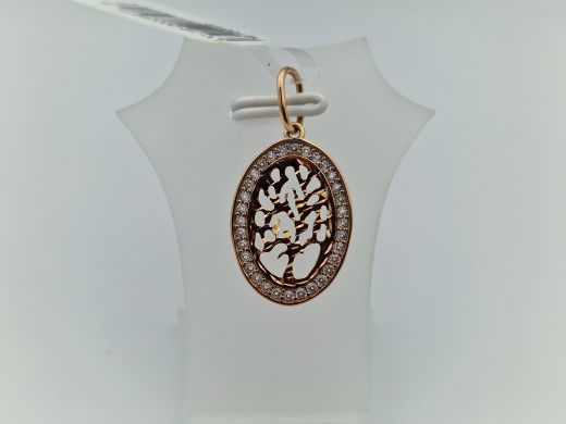 Zelta kulons ar cirkoniju, 1.16 g