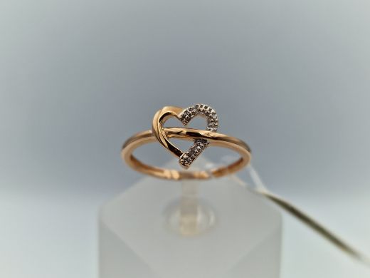 Zelta gredzens ar briljantu, 1.85 g, izm. 18