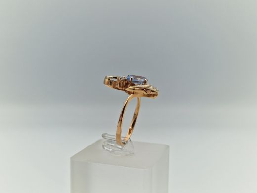 Zelta gredzens ar cirkoniju, 4.89 g, izm. 18.5