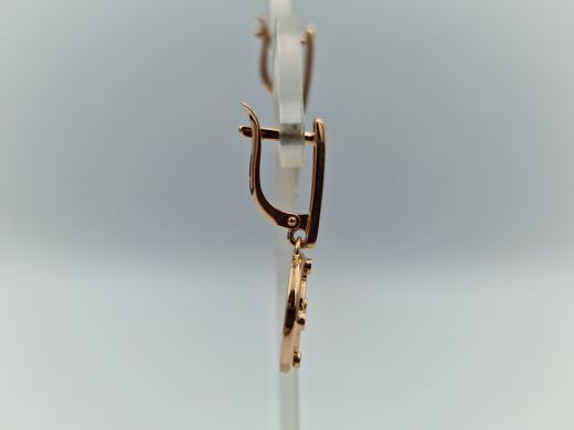 Zelta auskari ar cirkoniju, 3.78 g