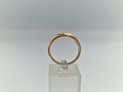 Zelta gredzens ar cirkoniju, 2.56 g, izm. 17.5