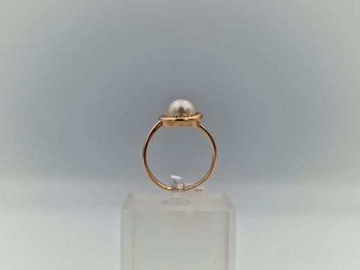 Zelta gredzens ar cirkoniju, 3.81 g, izm. 17.5