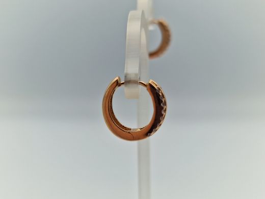 Zelta auskari ar cirkoniju, 2.91 g