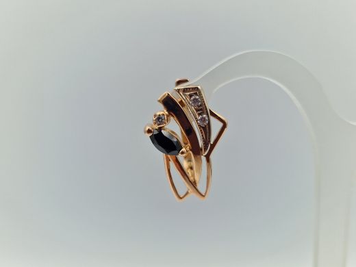 Zelta auskari ar cirkoniju, 4.95 g