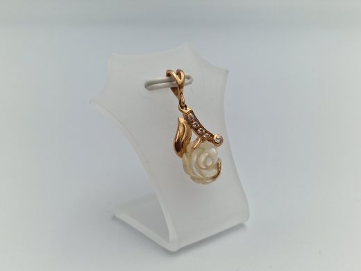 Zelta kulons ar cirkoniju, 1.82 g