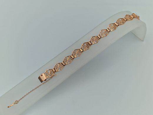 Zelta rokassprādze, 11.57 g, izm. 16