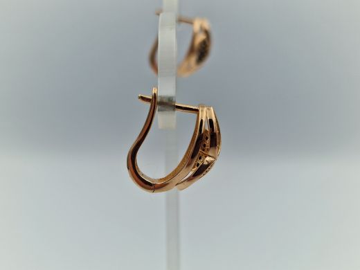 Zelta auskari ar cirkoniju, 4.15 g