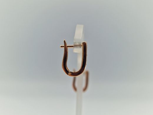 Zelta auskari ar cirkoniju, 2.91 g