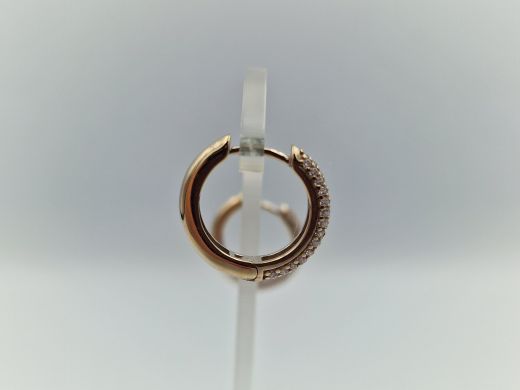 Zelta auskari ar cirkoniju, 3.38 g