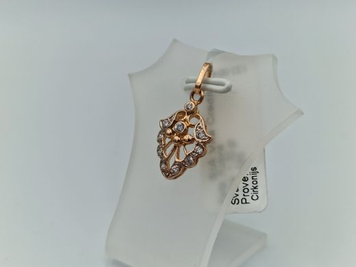 Zelta kulons ar cirkoniju, 1.33 g