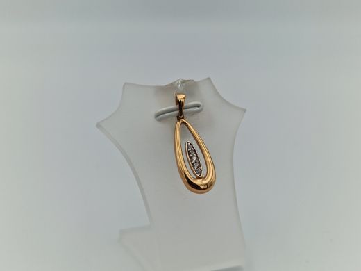 Zelta kulons ar cirkoniju, 1 g