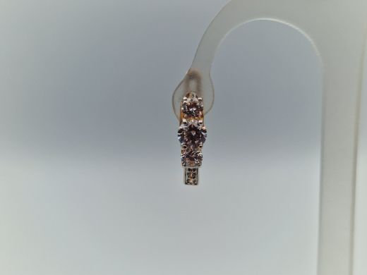 Zelta auskari ar cirkoniju, 2.17 g