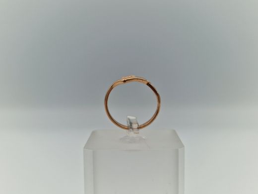 Zelta gredzens ar cirkoniju, 1.51 g, izm. 16.5