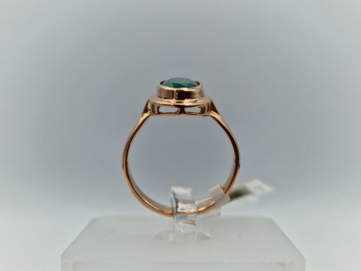 Zelta gredzens ar halcedonu, 2.82 g, izm. 16