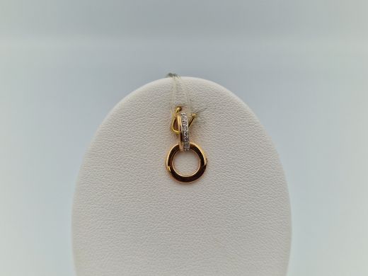 Zelta kulons ar cirkoniju, 0.75 g