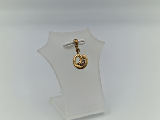 Zelta kulons ar cirkoniju, 0.68 g