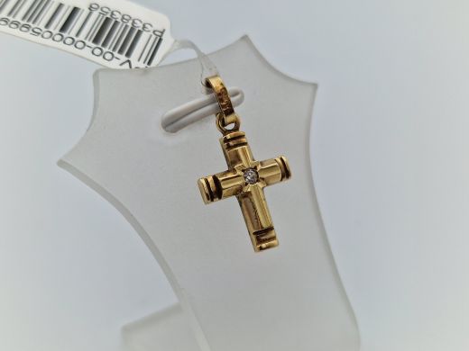 Золотой кулон с цирконом, 1.54 г