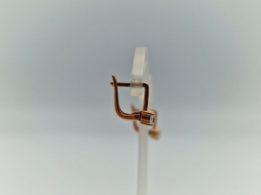 Zelta auskari ar cirkoniju, 1.71 g