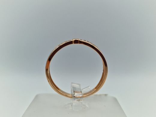 Zelta gredzens ar cirkoniju, 1.87 g, izm. 18.5