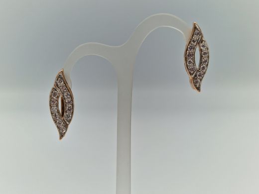 Zelta auskari ar cirkoniju, 5.04 g