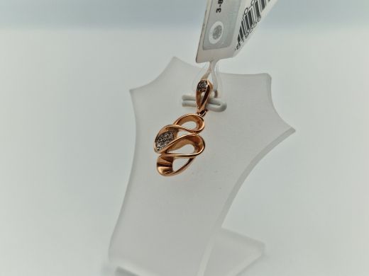 Золотой кулон с бриллиантом, 1.49 г