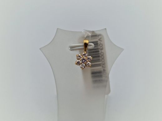 Zelta kulons ar cirkoniju, 0.72 g