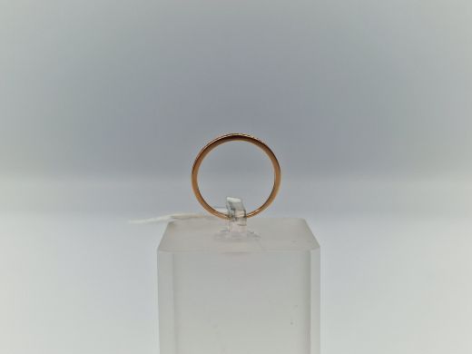 Zelta gredzens ar cirkoniju, 0.81 g, izm. 16