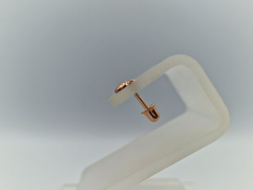 Zelta auskari ar cirkoniju, 0.33 g