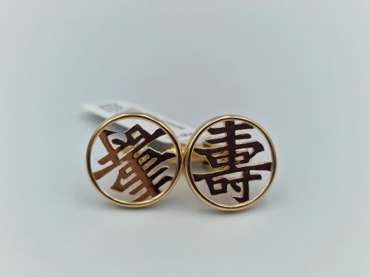 Gold cufflinks, 6.89 g
