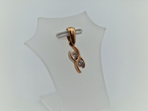 Zelta kulons ar cirkoniju, 1.15 g