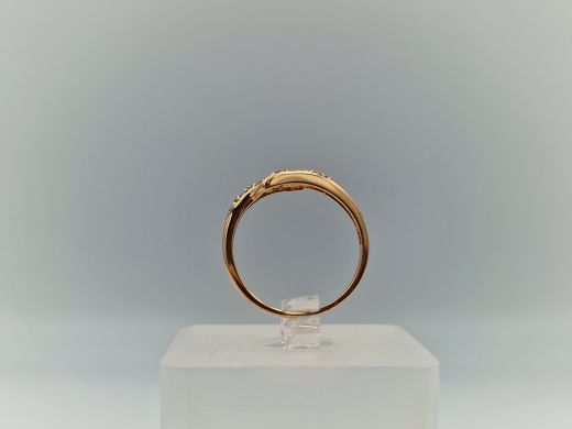 Zelta gredzens ar cirkoniju, 1.83 g, izm. 16