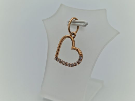 Zelta kulons ar cirkoniju, 0.94 g