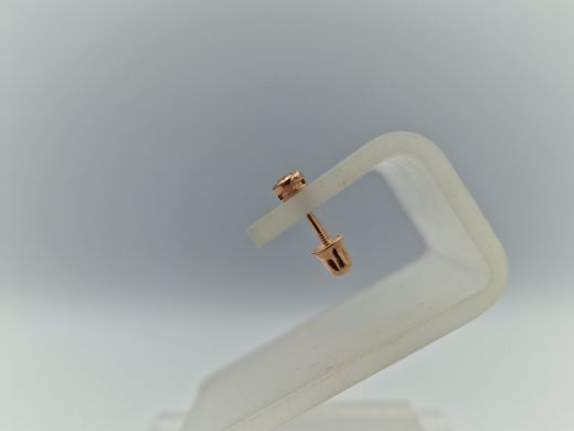 Zelta auskari ar cirkoniju, 0.33 g