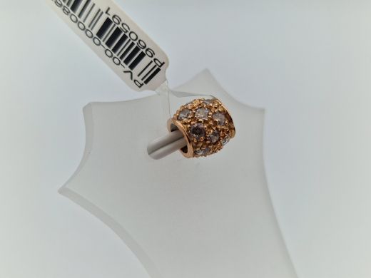 Zelta kulons ar cirkoniju, 1.17 g