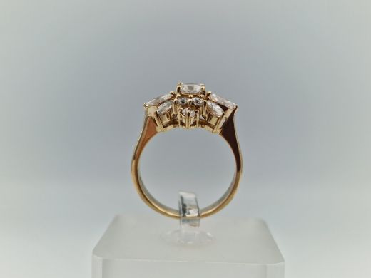 Zelta gredzens ar cirkoniju, 4.54 g, izm. 16.8