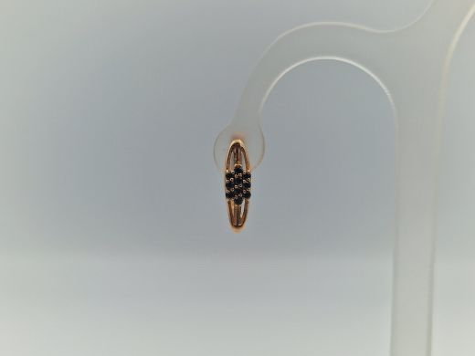 Zelta auskari ar cirkoniju, 2.76 g