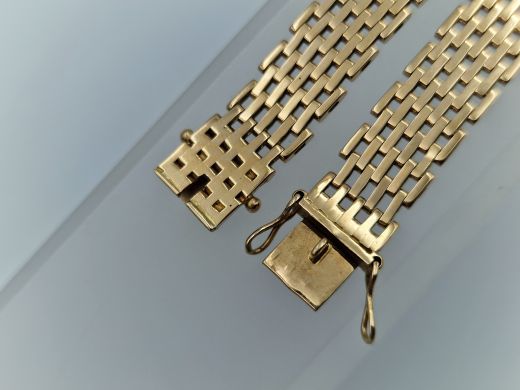 Zelta rokassprādze, 18.87 g, izm. 21