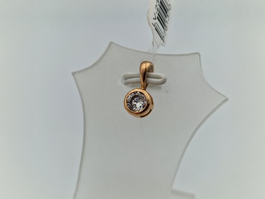 Zelta kulons ar cirkoniju, 0.65 g