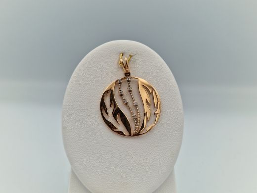 Zelta kulons ar cirkoniju, 3.68 g