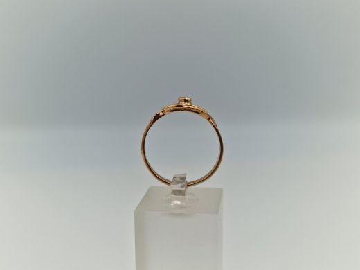 Zelta gredzens ar cirkoniju, 2.2 g, izm. 18.5