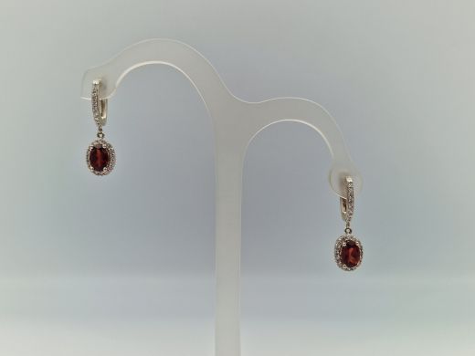 Zelta auskari ar cirkoniju, 4.21 g