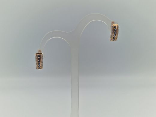 Zelta auskari ar cirkoniju, 4.13 g