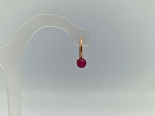 Золотые серьги с кораллом, 1.45 г